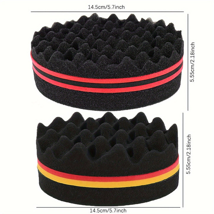 Durable ABS Plastic Afro Curly Hair Styling Sponge - Wave & Curl Care Brush for Twist and Lock Fashion