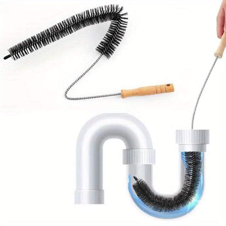 1pc Multi-Purpose Dryer Vent Cleaning Tool Set - Manual Lint Brush, Flexible Crevice Brush, and Washing Machine Brush for Bathroom and Kitchen Use - No Electricity or Batteries Required