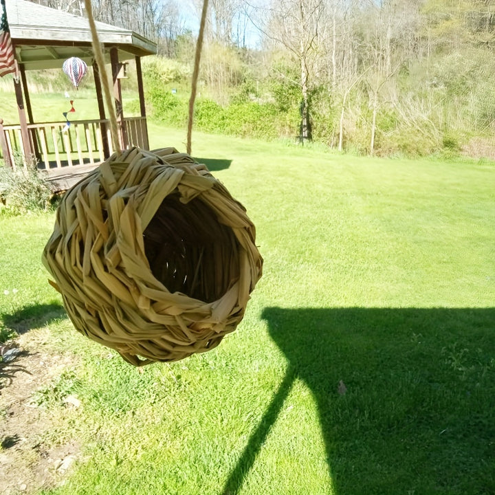2pcs/3pcs/4pcs Hand Woven Hummingbird Nest House - Perfect for Outdoor Garden and Yard, Ball Shape Design for Comfortable Nesting