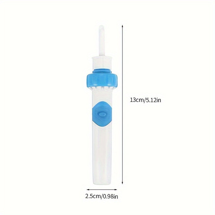 HB Battery Powered Ear Cleaner, Earwax Removal Tool with Soft Tip, Portable Ear Wax Suction Device, Safe Ear Care Accessory