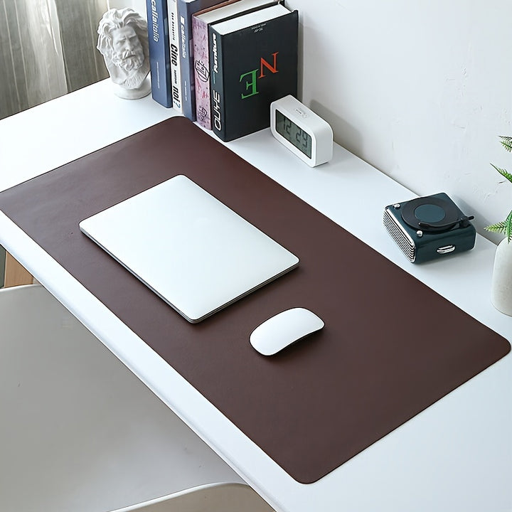 PU Leather Mouse Pad, Office Desk Mat, Pure Color Simple Computer Pad, Keyboard Pad, Table Mat, Non-slip Waterproof Stain-resistant Large/Medium/Small Non-slip Study Desk Mat