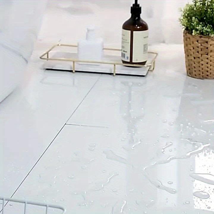 Tappeto da bagno antiscivolo con supporto in PVC - Tappetino da bagno in poliestere a trama piatta, lavabile in lavatrice, a pelo basso, tappeto da bagno oblungo in tessuto a maglia, poggiapiedi assorbente d'acqua ad alta assorbenza