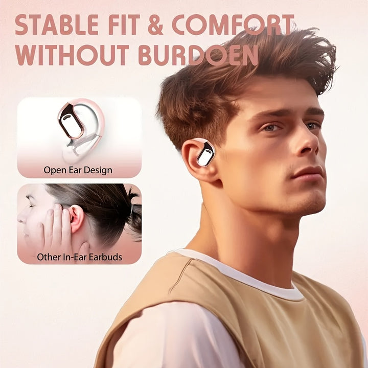 Advanced 5.4 Noise Cancelling ProSound Wireless Earbuds - In-Ear Stereo Sound with Deep Bass, LED Running Display, Sweat-Resistant, Long-Lasting Battery Life, Comfortable Fit for Sports and Music Lovers