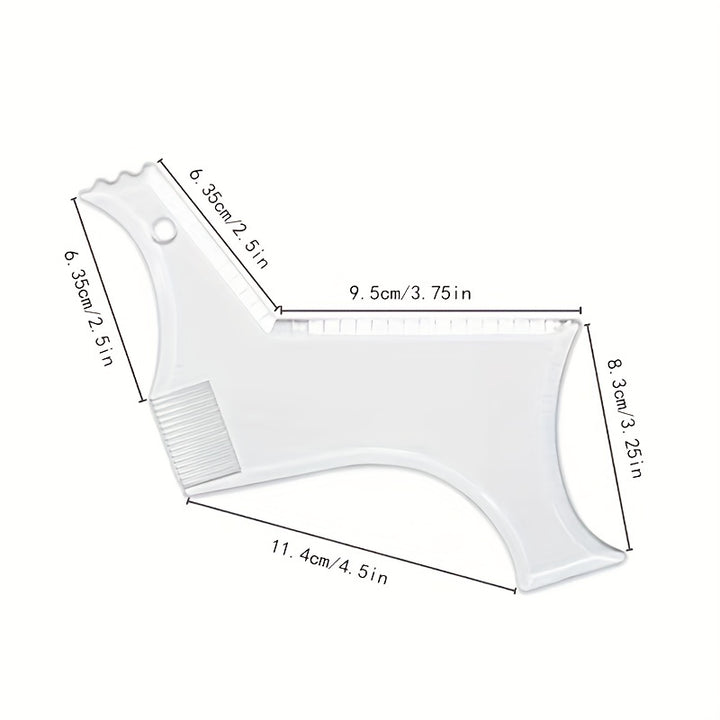 Perfektes Line-Up & Konturenrasierer für Bartformung & Styling-Werkzeug mit Kamm - Funktioniert mit elektrischen Trimmern & Haarschneidemaschinen für Kiefer, Wangen & Nackenlinie