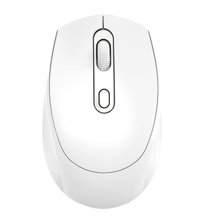 [Ambidextrous Wireless Mouse Design] [1pc Ergonomic Wireless Mouse] Ergonomic Wireless Mouse with USB Receiver, Ambidextrous Design, Silent Click, Durable Plastic, Non-rechargeable, with No Battery Included for Laptop/Desktop