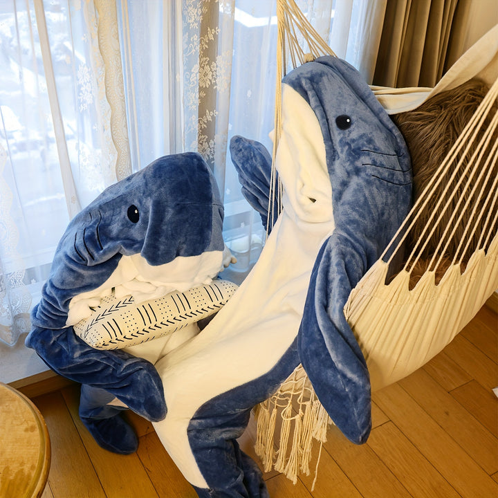 Vintage Style Shark Blanket - Cozy, Machine Washable Polyester Onesie | Unique Christmas Gift for Adults