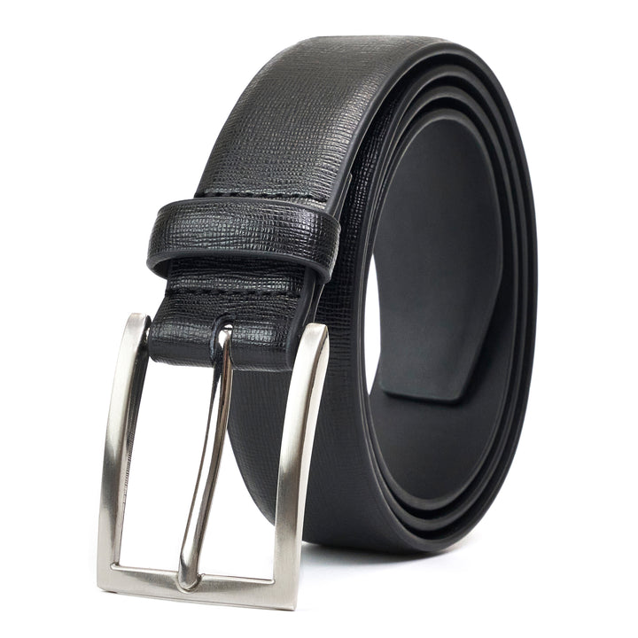 Men's Leather Belt, Fashion & Classic Casual Belt with Single Prong Buckle for Jeans, Pants, Work And Business, Gift for Dad & Husband