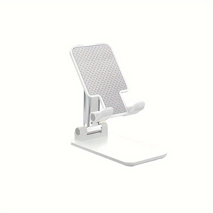 Adjustable Compact ABS Universal Phone and Tablet Stand - Ergonomic, Foldable, Fits All Mobile Devices - Versatile Desk Mount Holder for Home and Office Use