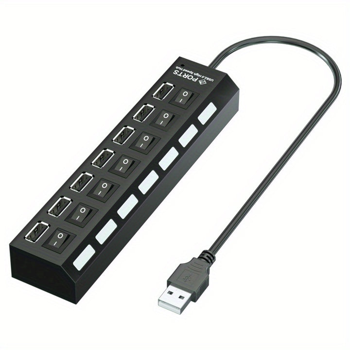 1 Pc 4-port/7-port USB Connector Computer Mouse Keyboard Memory Card Independent Switch Universal Hub