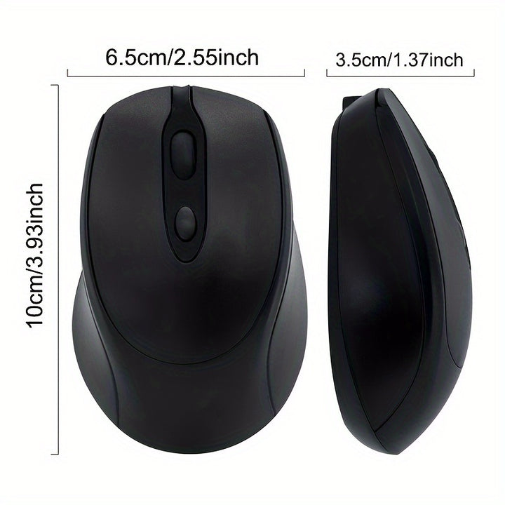 Wireless Mouse, Office Mouse, Rechargeable Mouse, Dual-Mode (2.4G+BT) Mouse, Portable Silent Mouse, Suitable for Laptops/ Desktops/ Tablets