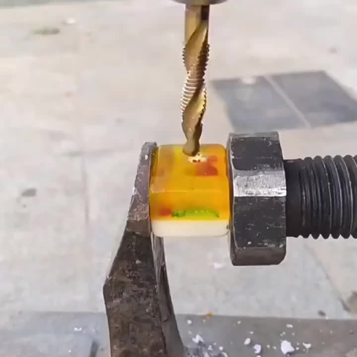 [Titanium Drill Bit Set] GOXAWEE 6pcs Titanium Drill Tap Combination Bit Set - 1/4" Hex Shank Screw Tapping Countersink Drill Bits - Metric Thread M3 M4 M5 M6 M8 M10 Taps Tool for Wood, Plastic & Metal