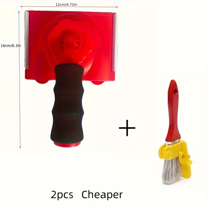 1pc Paint Edger Tool, Handheld Paint Roller Brush Kit, Indoor Outdoor For Wall Ceiling