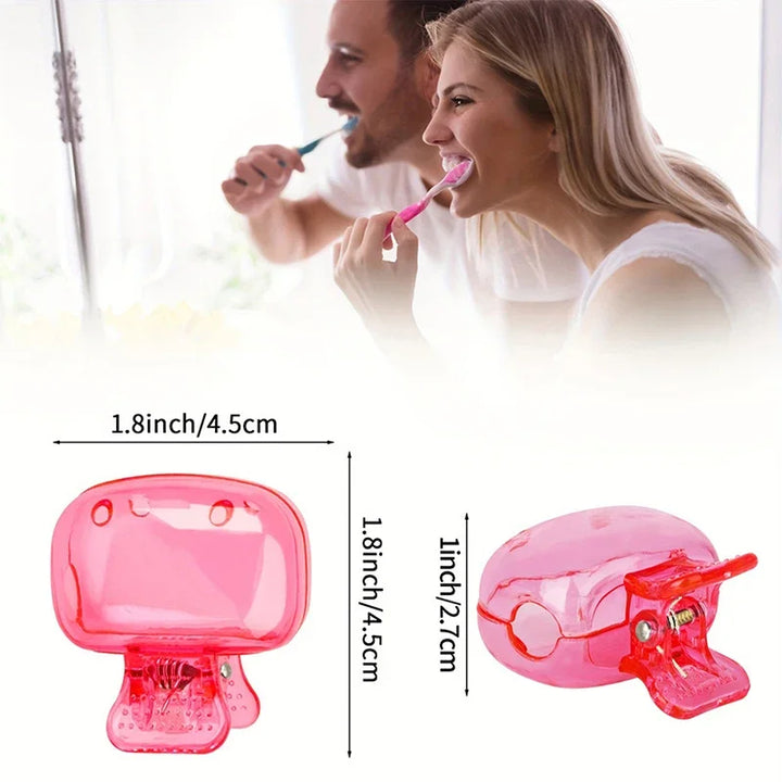 1 Pc Travel Toothbrush Head Covers Toothbrush Protector Cap Brush Pod Case Protective Portable Plastic Clip For Household Travel