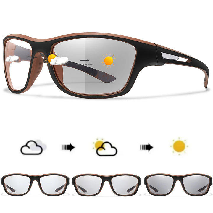 POAT Brand Photochromic Motorcycle Sunglasses Men Women Outdoor Cycling Driving Hiking Eyewear Fishing UV400 Protection Goggles