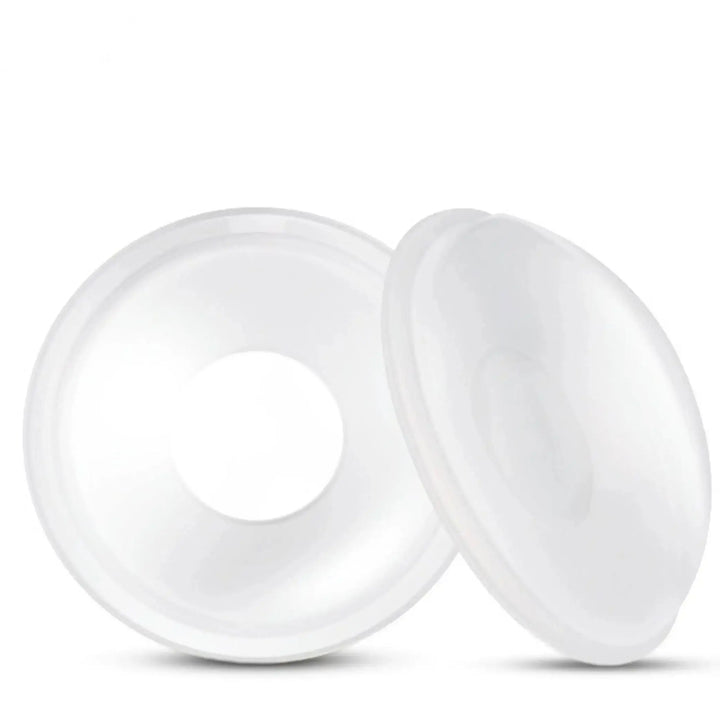 2 Pcs Breast Milk Collector Silicone Baby Breast pump Saver Collector Anti-Leakage Milk Reusable Protect Sore Nipples BPA FREE