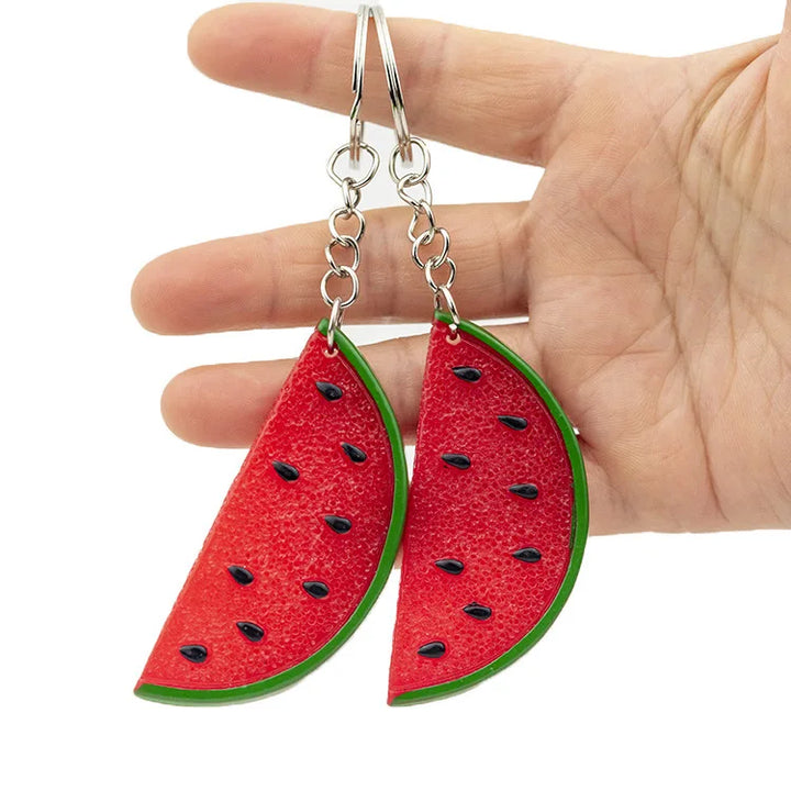 Mini Wassermelone Schlüsselanhänger Simulation Obst Wassermelone Lebensmittel Spielzeug Modell Schlüsselanhänger Auto Telefon Tasche Anhänger Ornamente Geschenk Schmuck Schmuckstück