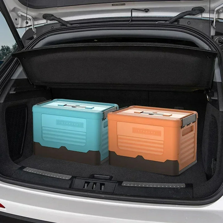 Camping Storage Box Folding Multifunction Space-Saving Plastic Sundries Storages Car Backup Organizer Portable High-Capacity Box