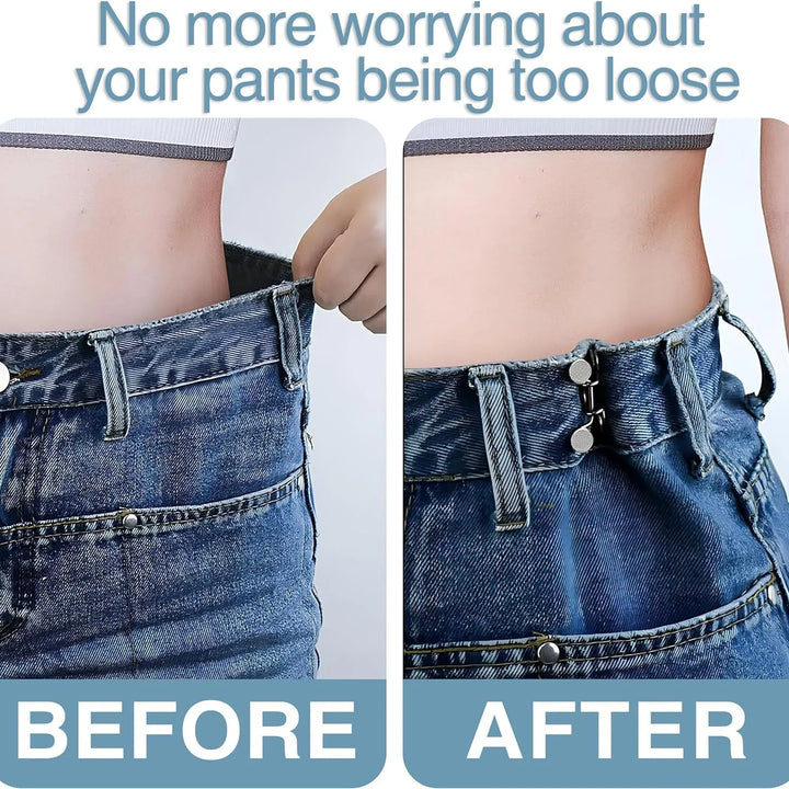 1/2/4 Pairs Jeans Button Tightener,Pant Waist Tightener, Button Pins for Jeans, Button for Jeans to Make Smaller Waist Tightener
