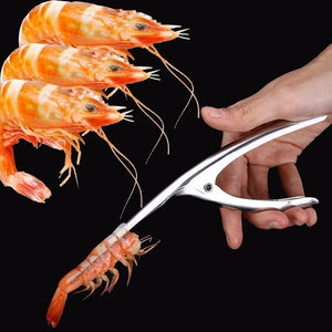 Éplucheur de crevettes en acier inoxydable, appareil de cuisine, coupe-ligne, nettoyage de ligne de crevettes, pêche, épluchage de homard, outil de fruits de mer