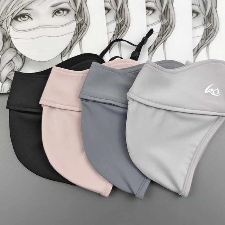 2026 NewThin Sunscreen Face Scarf Ice Silk Mask Summer Cover Veil Eye Protection Gini Golf