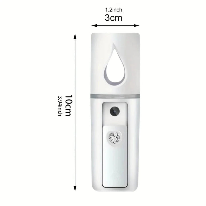 20ml USB Rechargeable Nano Facial Sprayer, Handheld Face Steamer & Humidifier for On-The-Go Hydrating Skin Care
