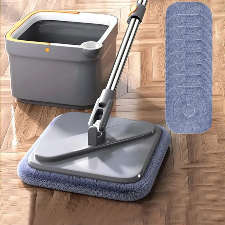 Lazy Floor Floating Mop Water Separation 360 Rotating Spin Mop Microfiber Sewage Separation Mop Self-Cleaning Free Hand Wash Mop