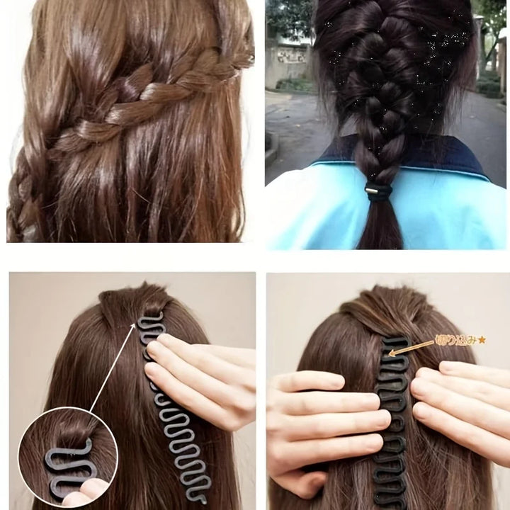 1-Piece Multi-Purpose Hairstyle Design Tool, Fishbone Hairstyle Tool, Magical Braid Design Tool, Hairstyling and Beauty Tool