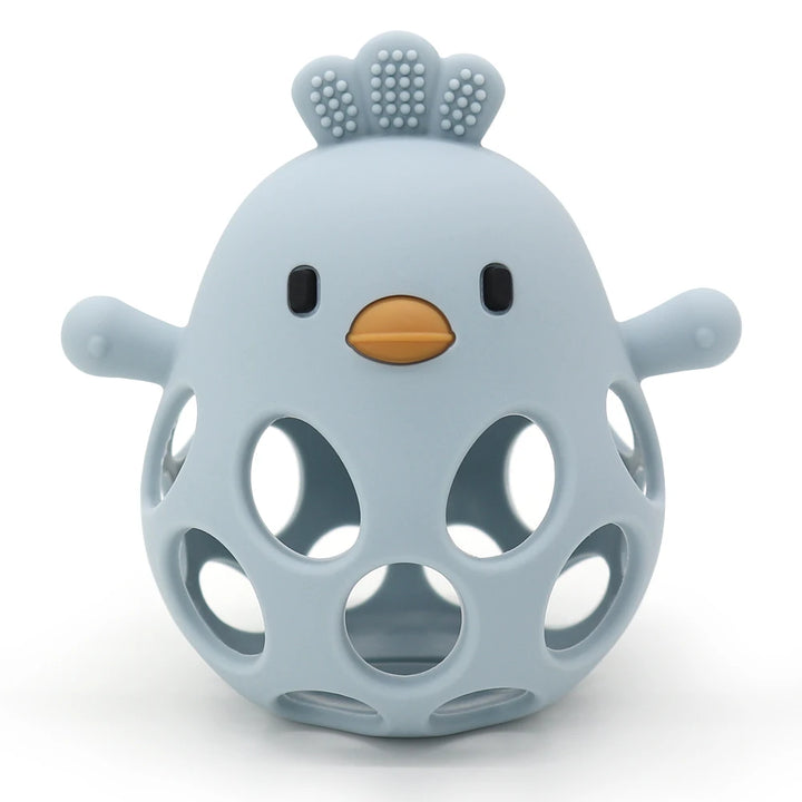 1 Pc Baby Silicone Teether Toys Cartoon Chick Shape Baby Toys Hollow Out Baby Care Equipment Chewing Training Baby Products
