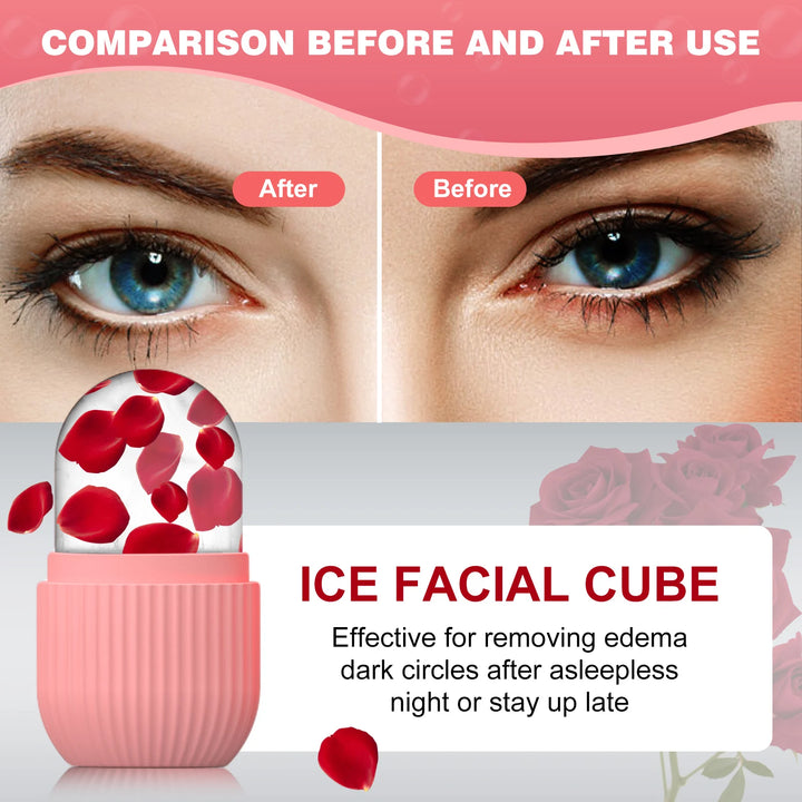 1 Pc silicone face ice cube mold for Beauty and Skin Care silicon face ice roller