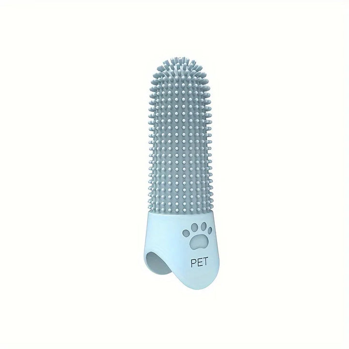 Soft Silicone Dog Toothbrush 360° Finger Toothbrush for Dogs Cats Durable Pet Finger Brush Tooth Cleaning Tool for All Breeds
