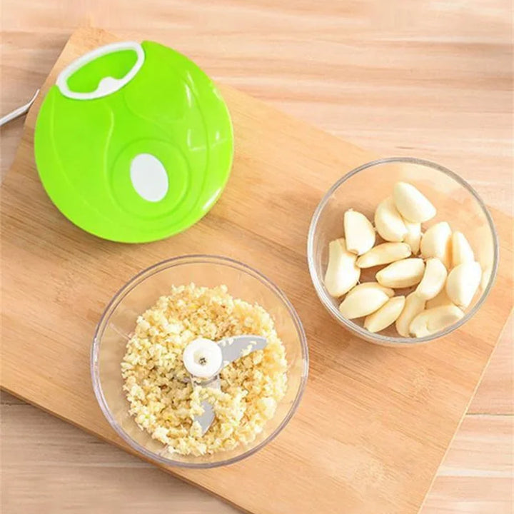 400ml Manual Food Crusher Mini Garlic Chopper Garlic Crusher Vegetable Onion Cutter Kitchen Cooking Accessories