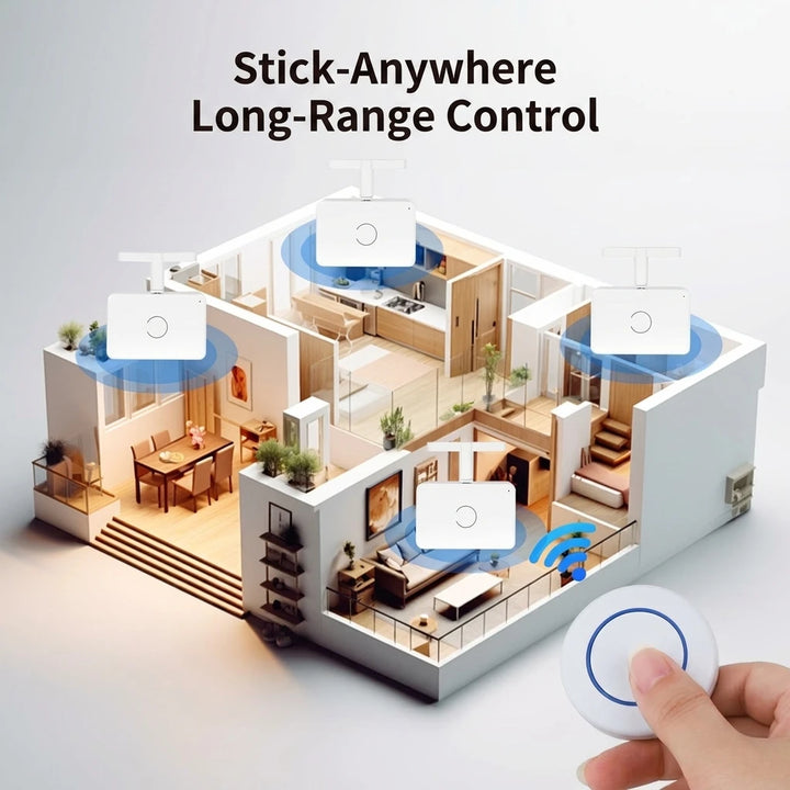 Wireless Remote Control Switch Automatic Button Pusher Lazy ON/OFF Controller for Lights And Tools No Wiring Needed