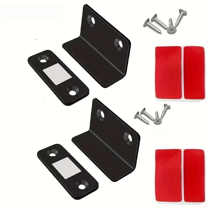 2PCS Alloy Magnetic Door Latches, Invisible Strong Hold & Drill-Free Installation for Cabinets, Wardrobes, Sliding Doors