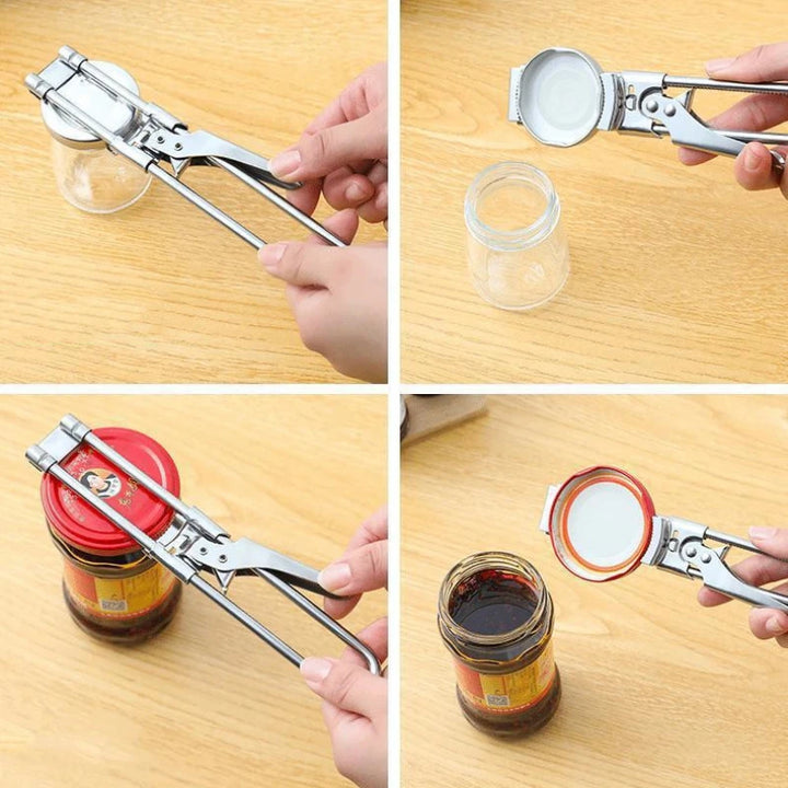 Adjustable Multi-Function Bottle Opener Stainless Steel Lids Off Jar Opener Labor-Saving Screw Can Opener For Kitchen Tools