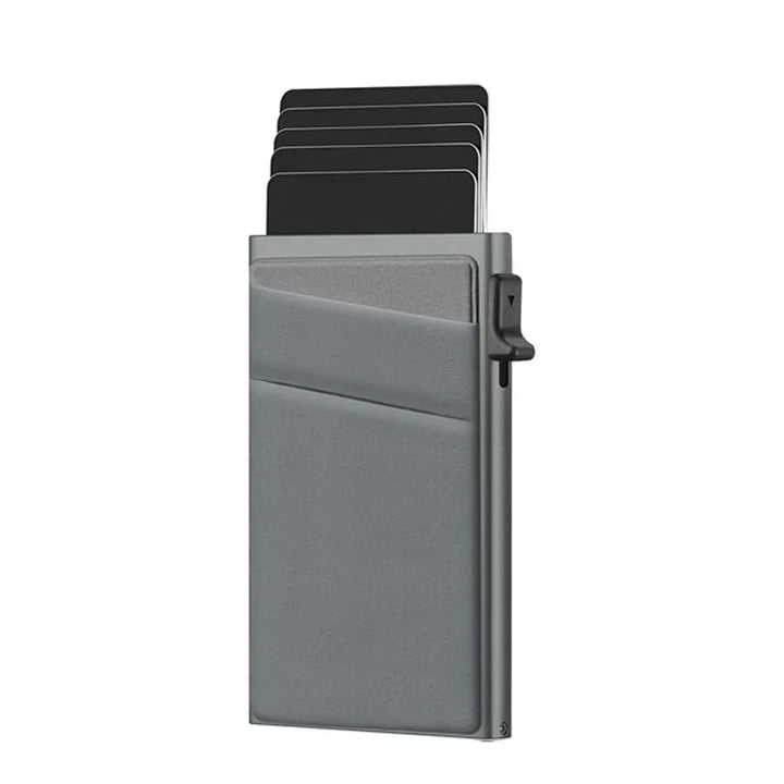 Anti-theft Cards Protectors Card Holder Minimalist Smart Wallet RFID Protection Aluminum Metal Box Cardholder Case Porte Carte