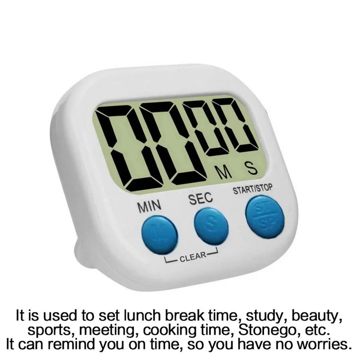 1 Pc LCD Digital Kitchen Timer Magnetic Cooking Large Count Down Up Clear Loud Alarm Stonego Home Kitchen Accessories