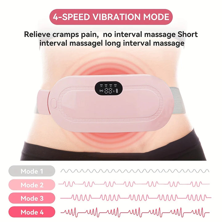 Wireless Heating Vibiation Pad Electric Smart Warm Palace/Warm Stomach Belt Fast Heating Belly Wrap Belt  Promote Digestion