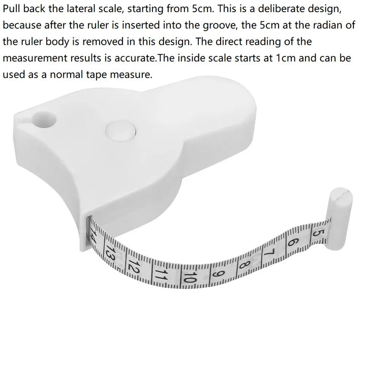 Automatic Telescopic Tape Measure Body Measuring Tape Sewing Ruler Tools Centimeter Tapes For Body Meter Measure White Tools