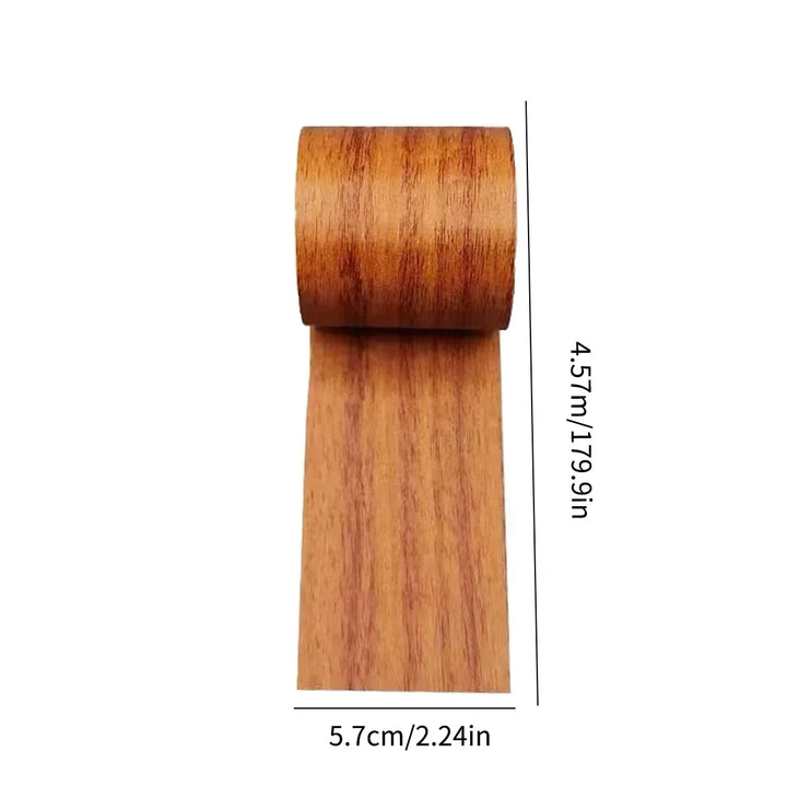 4.5M/Roll Realistic Wood Grain Repair Adhensive Duct Tape Floor Furniture Renovation Skirting Line Sticker Home Decoration