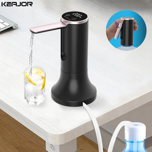 Electric Water Gallon Bottle Pump Foldable Automatic Water Dispenser 19 Liters Bottle Rechargeable Desktop Drinking Water Pump