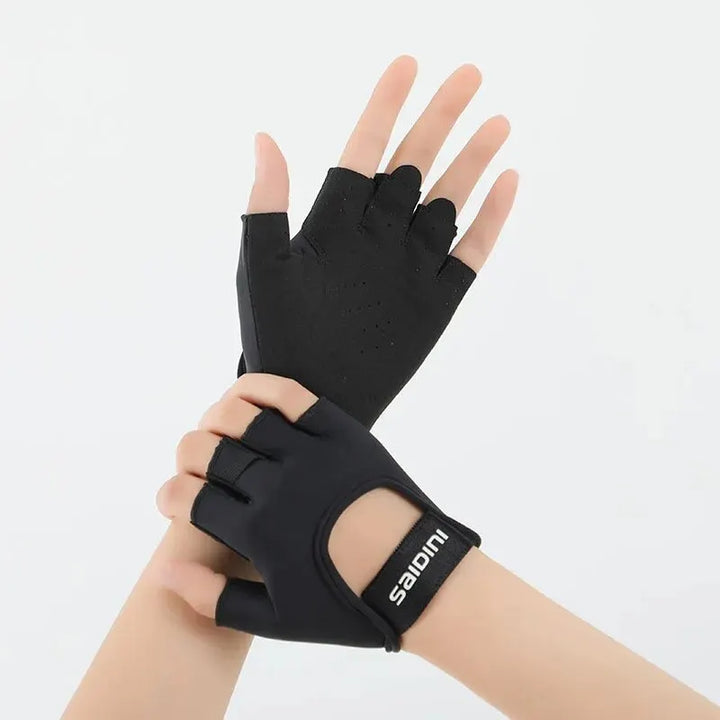 Damen Sporthandschuhe Fitness Outdoor-Sport Anti-Rutsch und stoßdämpfende Halbfingerhandschuhe langlebig und atmungsaktiv