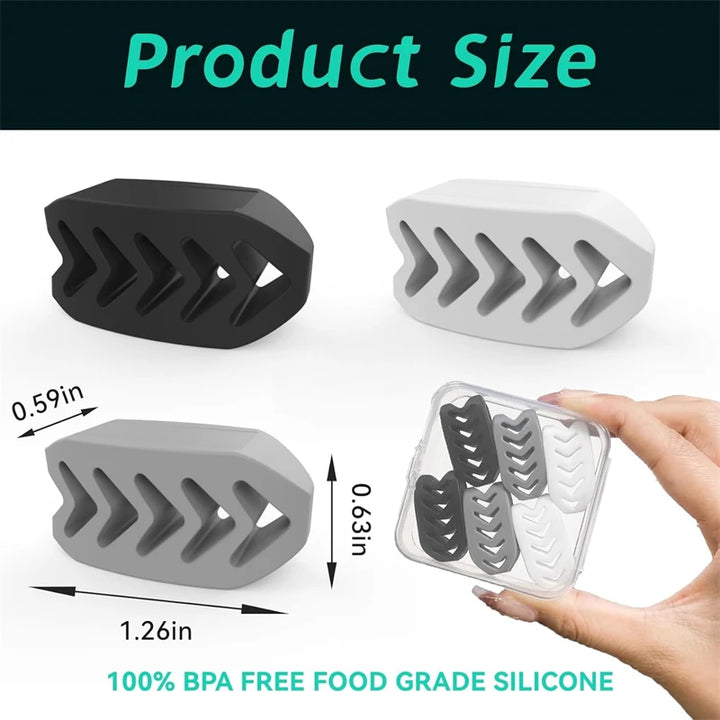 6 Pcs Silicone Jaw Trainer With A Box Line Exerciser Chew Ball Fitness Facial Toner Face Neck Muscle Trainer Chin Cheek Exercise