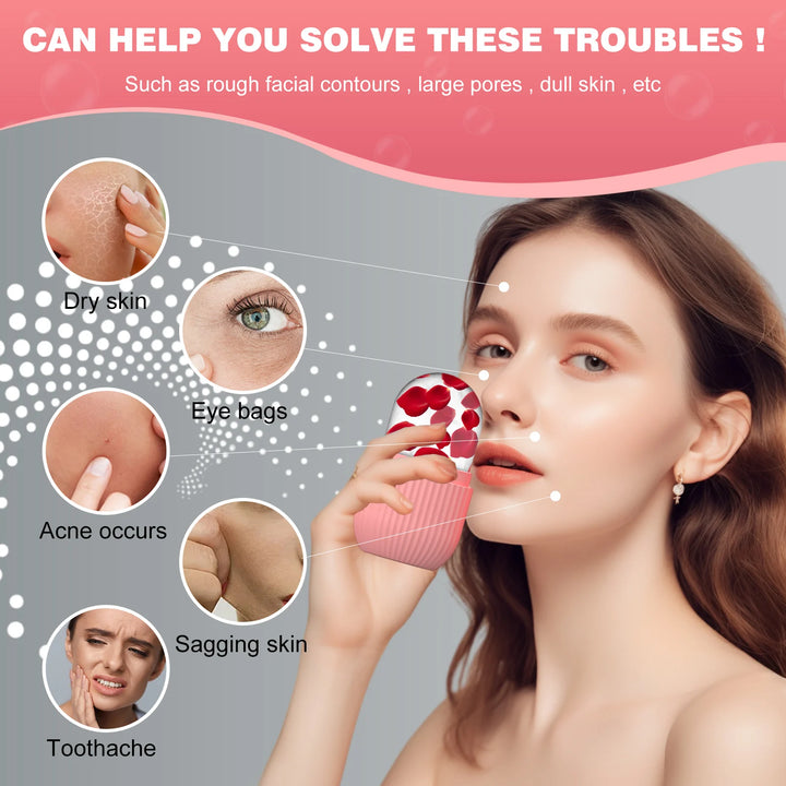 1 Pc silicone face ice cube mold for Beauty and Skin Care silicon face ice roller