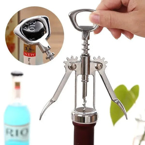 Abridor de garrafas de vinho tinto, abridor de cerveja, saca-rolhas de aço inoxidável, saca-rolhas multifuncional, utensílios de cozinha