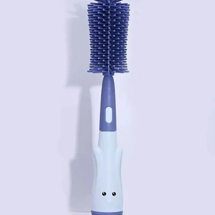 Bottle Brush Tea Cup Multifunctional Standing Brush Food Grade Silicone Nipple Brush Set Cup Brush Three-in-one Straw Brush Spon