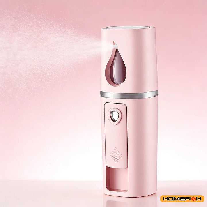 20ml USB Rechargeable Nano Facial Sprayer, Handheld Face Steamer & Humidifier for On-The-Go Hydrating Skin Care