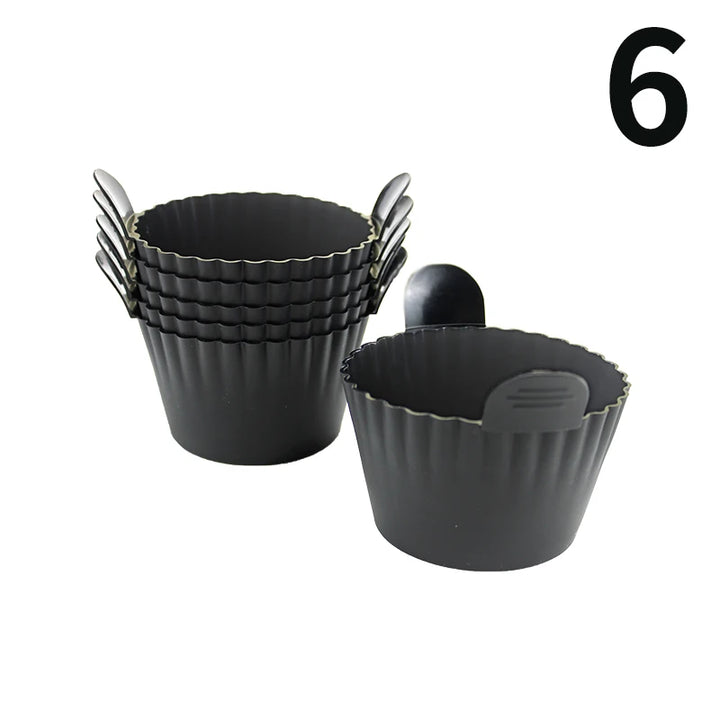 Silicone Air Fryer Egg Poacher Silicone Cupcake Baking Cups Ramekins For Air Fryer Ovens Air Fryer Silicone Basket