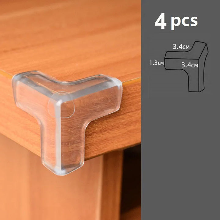 4 Pcs/10 Pcs Children Baby Safety Silicone Protector Table Corner Edge Protection Cover Children Anti-Collision Edge Guards