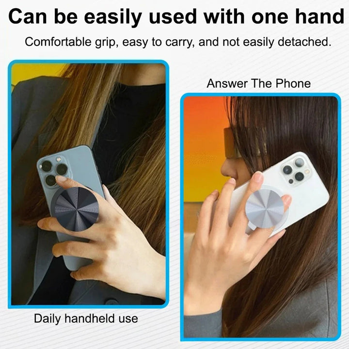 Magnetic Foldable Phone Grip Holder For Samsung Mount Socket Pocket For Magsafe iPhone 17 N52 Magnet Ring Finger Expanding Stand