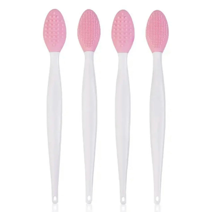 1 Pc/4 Pcs Beauty Skin Care Wash Face Silicone Brush Exfoliating Nose Clean Blackhead Removal Brushes Tools With Replacement Head